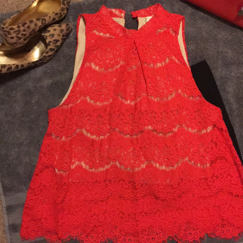Love fire lace top